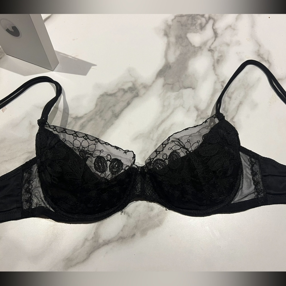 Vintage La Perla Black Lace Bra